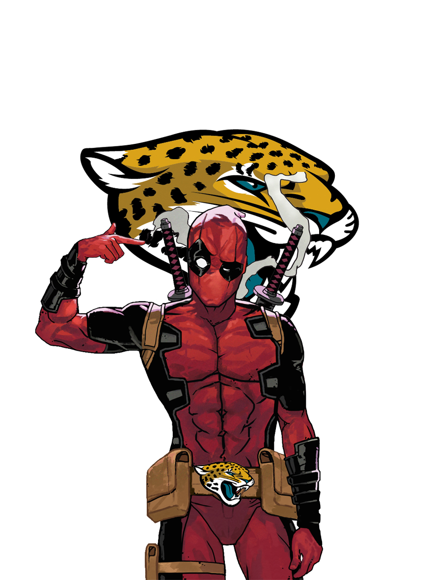 Jacksonville Jaguars Deadpool Logo vinyl decal